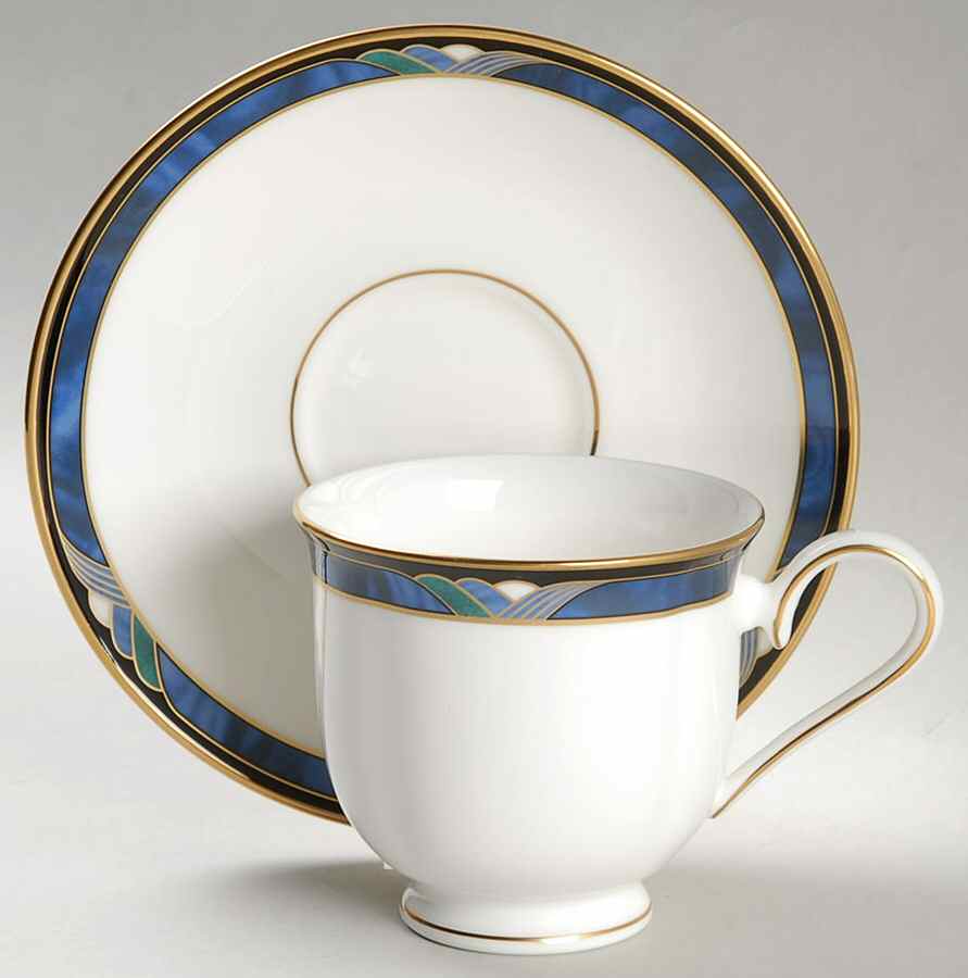 Royal Kelly Footed Cup & Saucer Set by Lenox-1