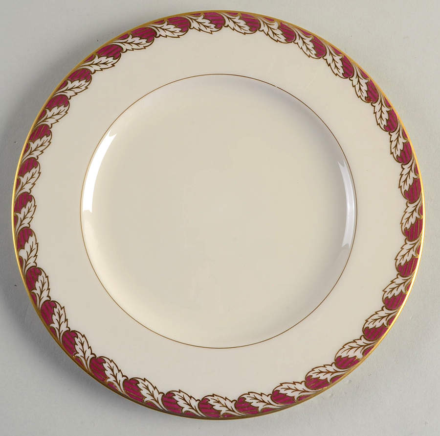 Royal Maroon Luncheon Plate by Lenox-1