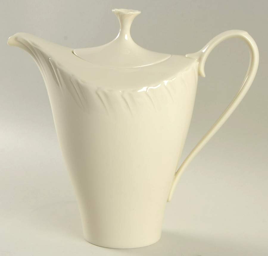 Sculpture (No Trim or Decoration) Coffee Pot & Lid by Lenox-1