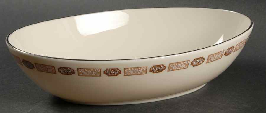 Shalimar 9" Oval Vegetable Bowl by Lenox-1