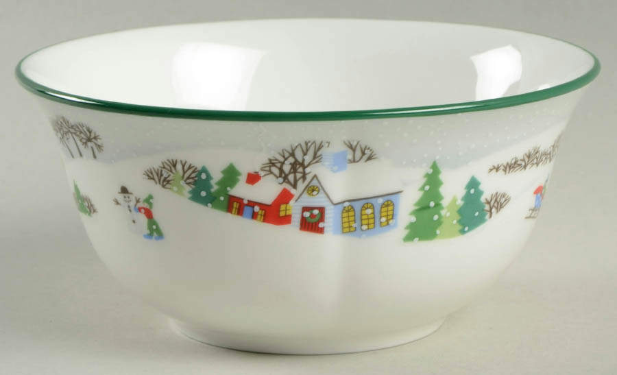 Sleighride Fruit/Dessert (Sauce) Bowl by Lenox-1