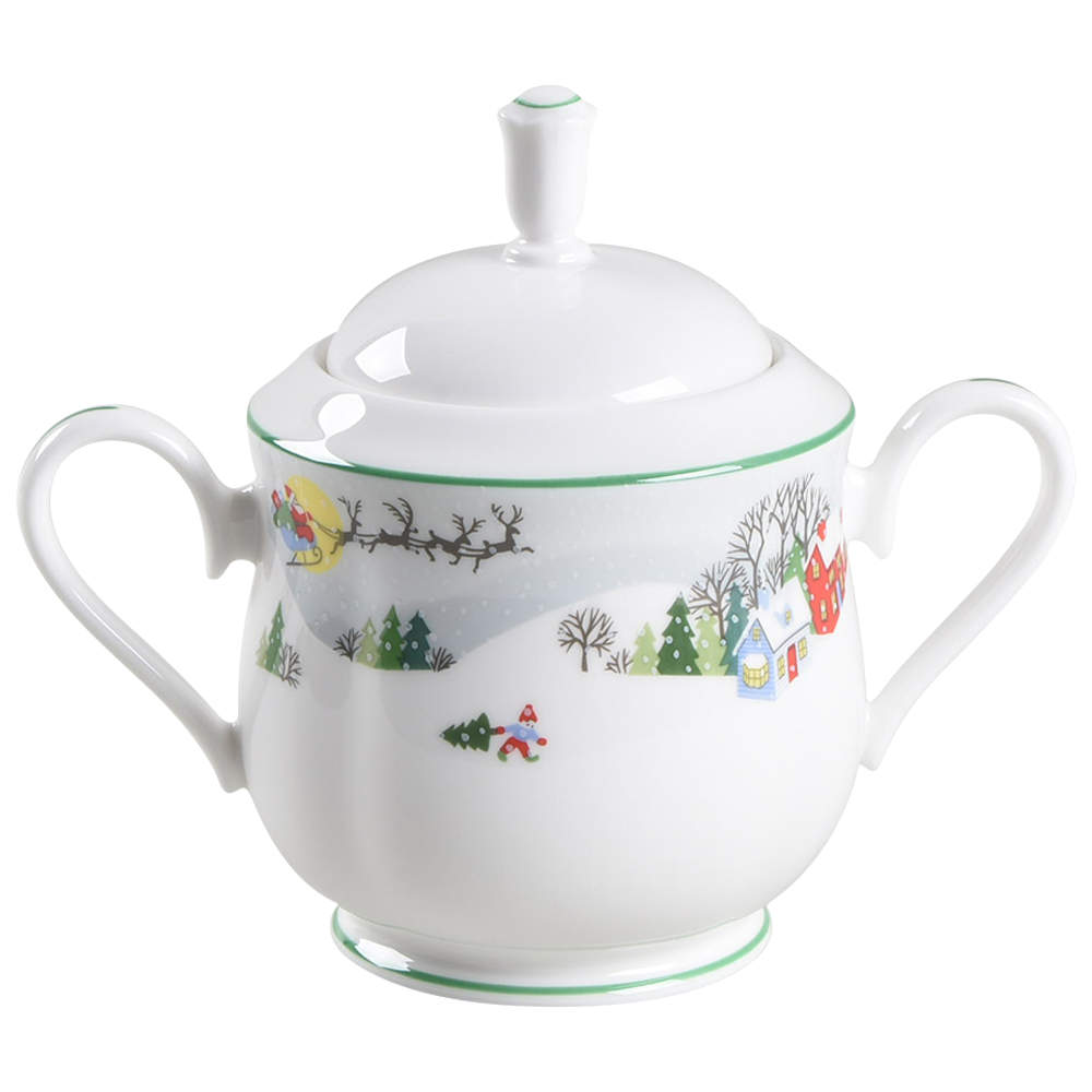 Sleighride Sugar Bowl & Lid by Lenox-1