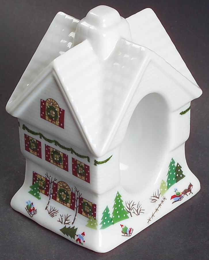Sleighride House Napkin Ring by Lenox-1