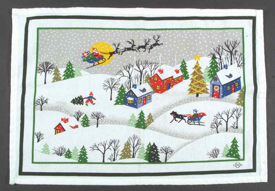 Sleighride Cloth Placemat by Lenox-1
