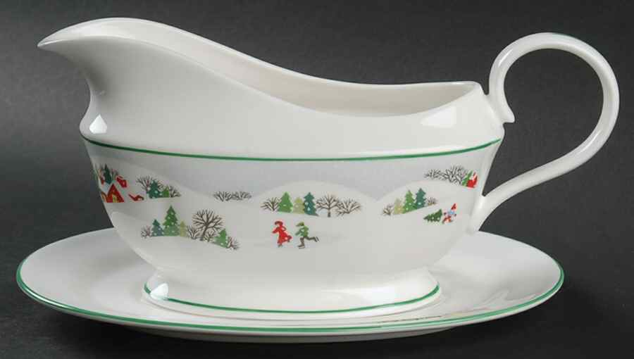 Sleighride Gravy Boat & Underplate by Lenox-1