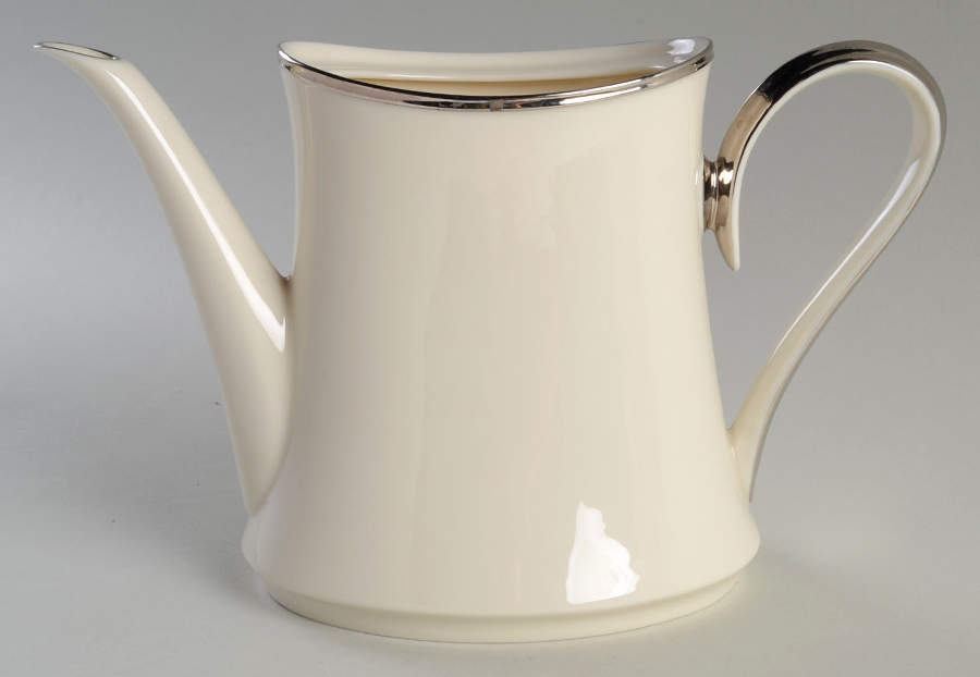 Solitaire Tea/Coffee Pot No Lid by Lenox-1