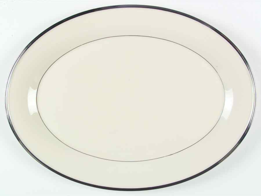 Solitaire 17" Oval Serving Platter by Lenox-1