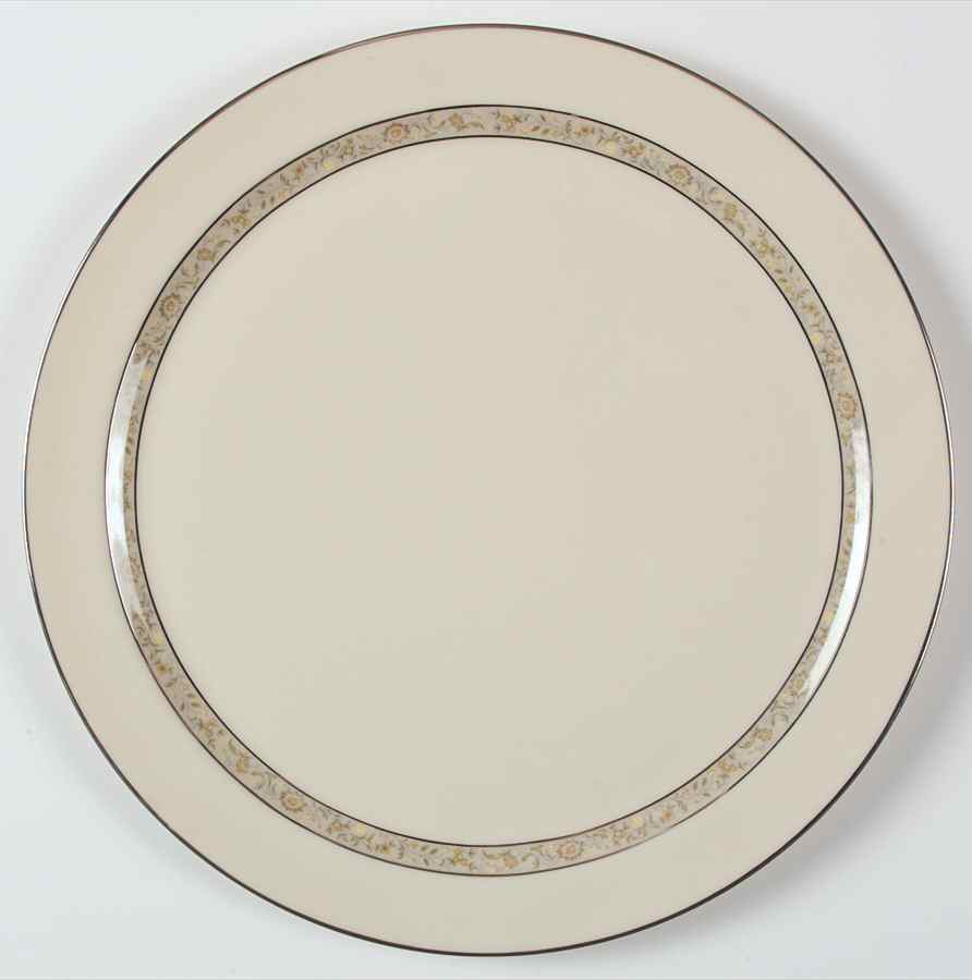 Springdale (Platinum Trim) 12" Chop Plate (Round Platter) by Lenox-1
