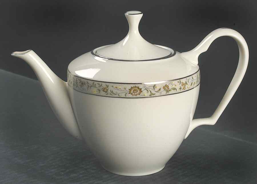 Springdale (Platinum Trim) Teapot & Lid by Lenox-1