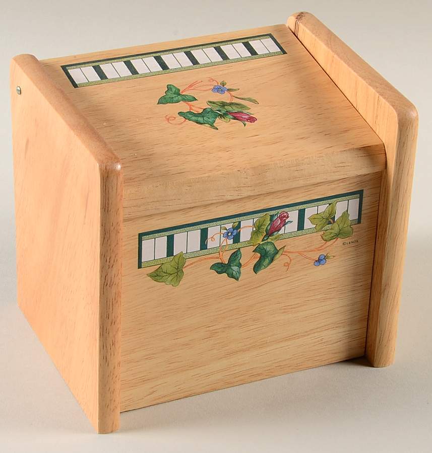 Summer Terrace Wood Recipe Box & Lid by Lenox-1