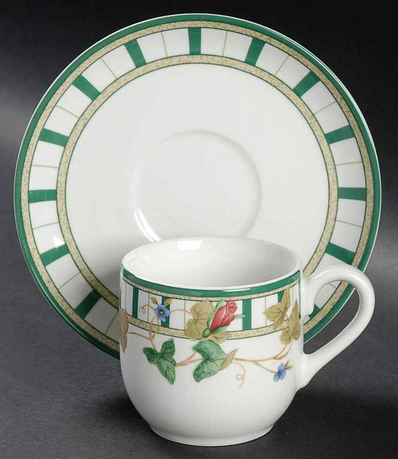 Summer Terrace Flat Demitasse Cup & Saucer Set by Lenox-1