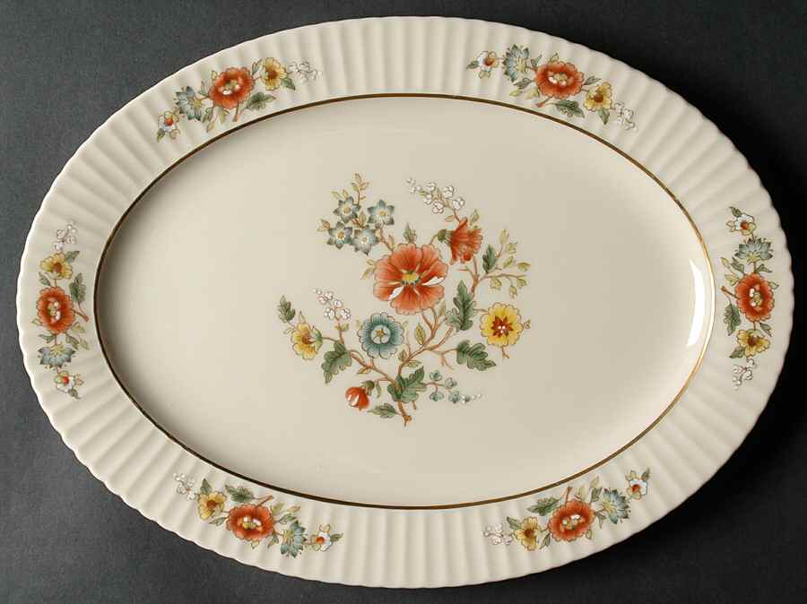 Temple Blossom 13" Oval Serving Platter by Lenox-1