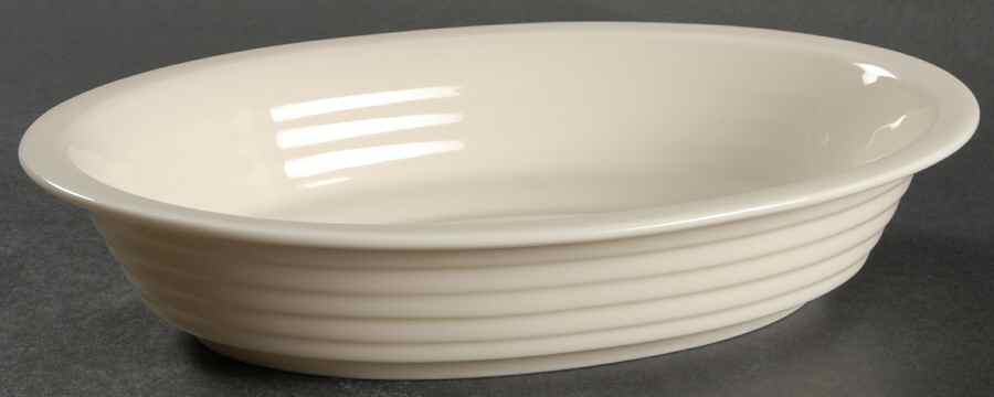 Terrace White 9" Oval Vegetable Bowl by Lenox-1