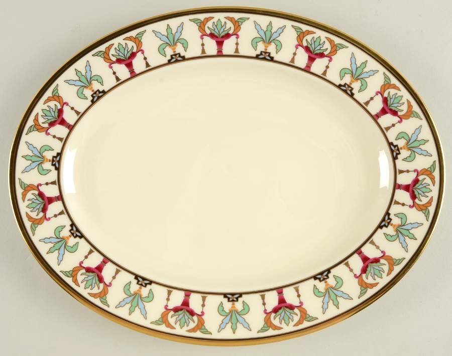 Tosca 13" Oval Serving Platter by Lenox-1