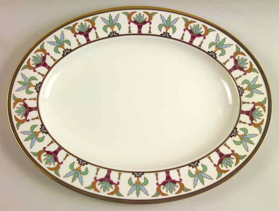 Tosca 15" 1999 Shape Oval Serving Platter by Lenox-1