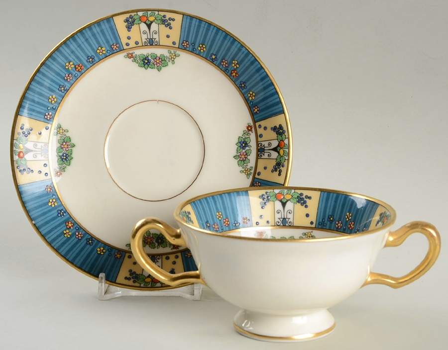 Tremont Footed Bouillon Cup & Saucer by Lenox-1