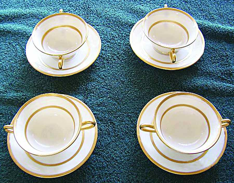 The Trentino Footed Bouillon Cup & Saucer by Lenox-1