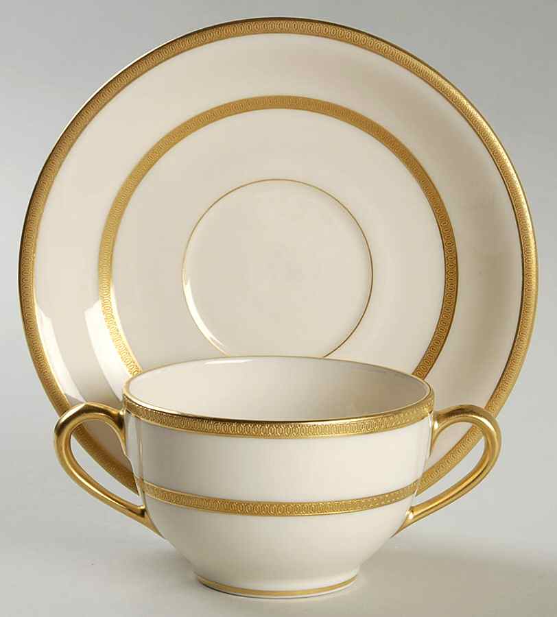 The Trentino Flat Bouillon Cup & Saucer by Lenox-1