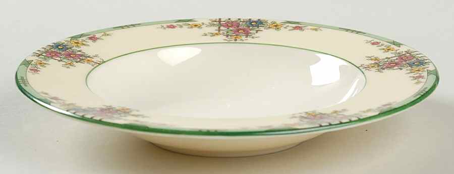 Trellis Ivory Rim Fruit/Dessert (Sauce) Bowl by Lenox-1