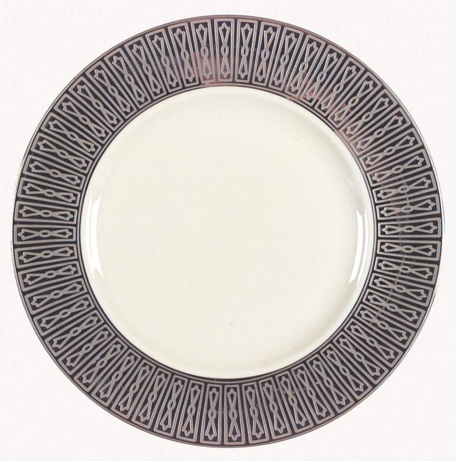 Tuxedo Platinum (Newer, Presidential Shape) Accent Luncheon Plate by Lenox-1