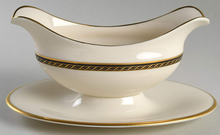Tyler Gravy Boat with Attached Underplate by Lenox-1