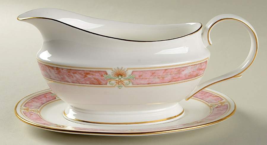 Venetian Marble Gravy Boat & Underplate by Lenox-1