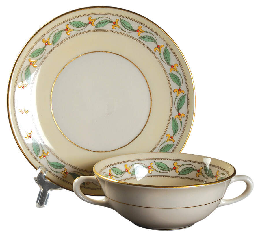 Westbury Flat Cream Soup Bowl & Saucer Set by Lenox-1