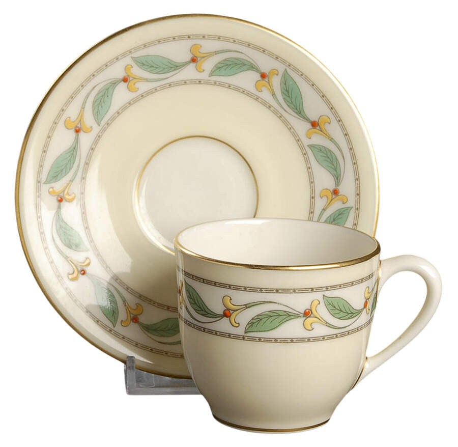 Westbury Flat Demitasse Cup & Saucer Set by Lenox-1
