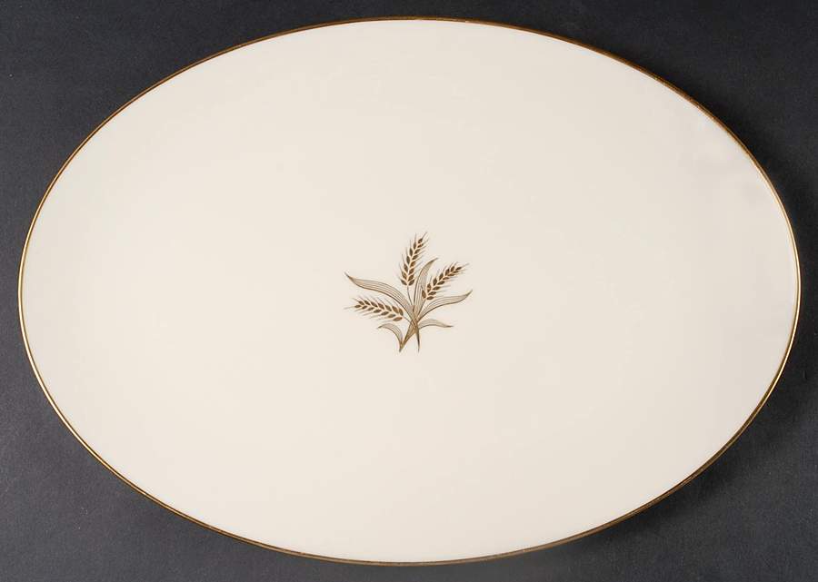 Wheat 18" Oval Serving Platter by Lenox-1