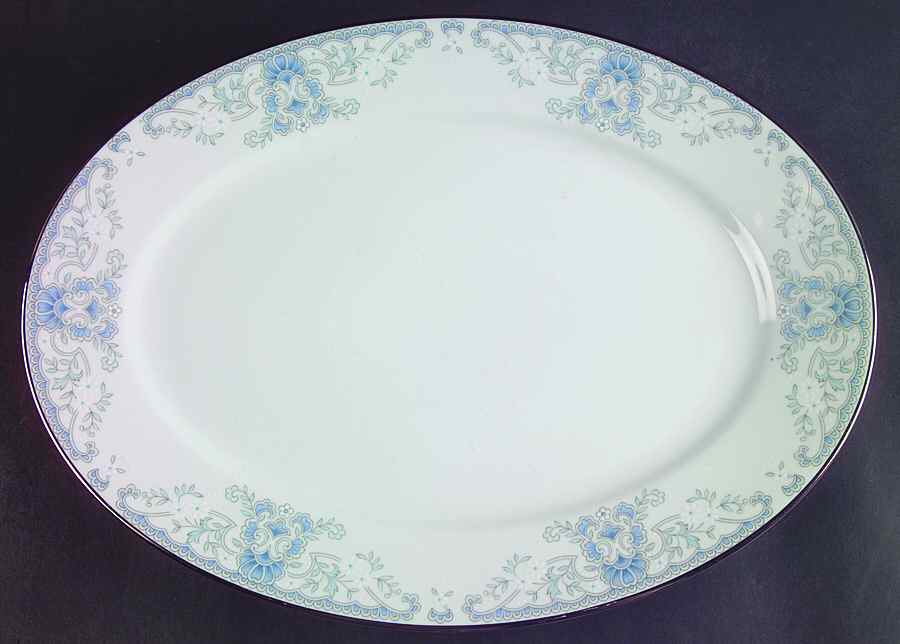 White Heather 14" Oval Serving Platter by Lenox-1
