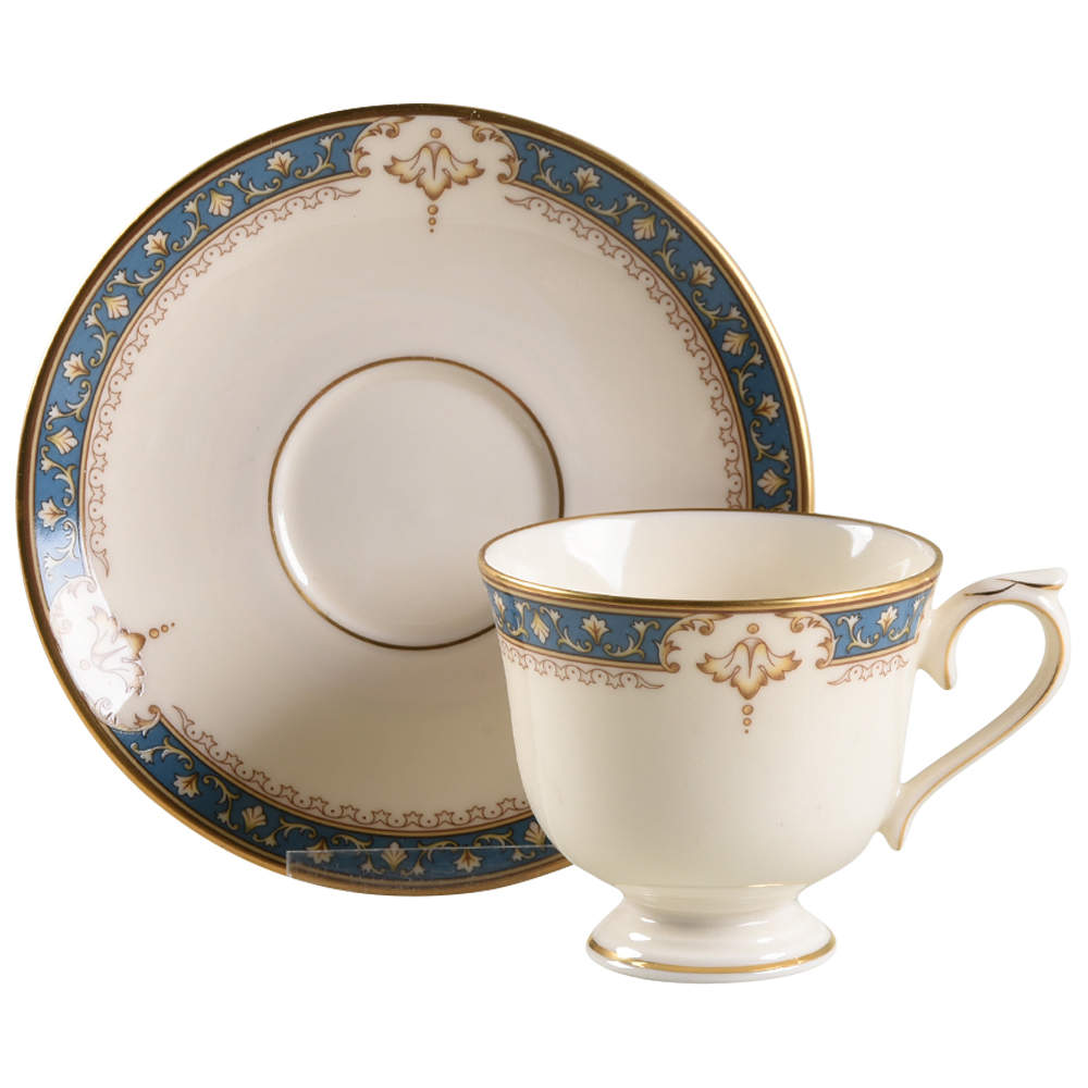 Whitley Manor Footed Demitasse Cup & Saucer Set by Lenox-1