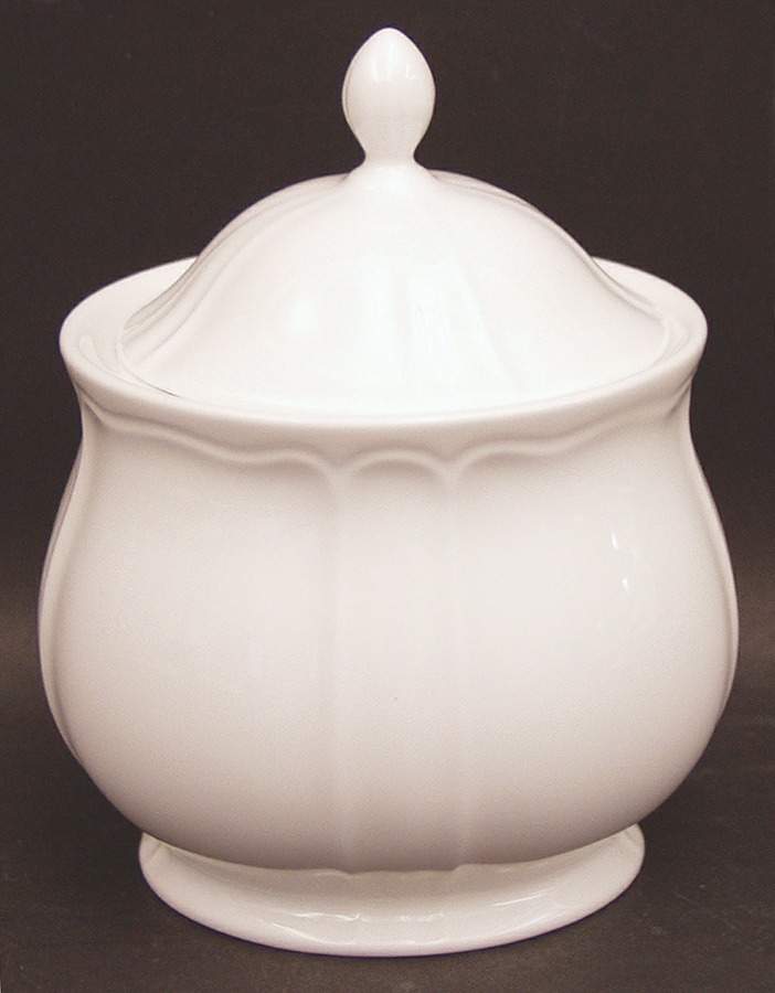 White Shore Sugar Bowl & Lid by Lenox-1