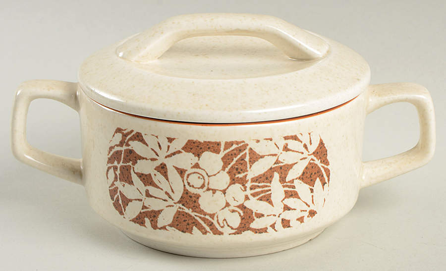 Woodspice (Trim On Edge) Sugar Bowl & Lid by Lenox-1