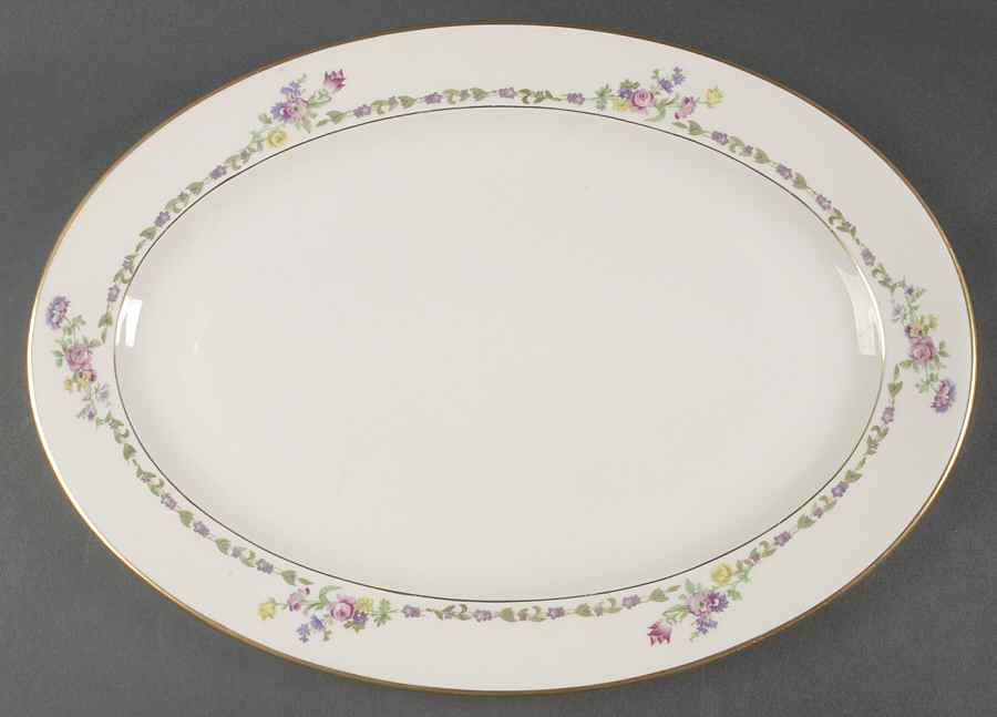 Doris 16" Oval Serving Platter by Lamberton-1