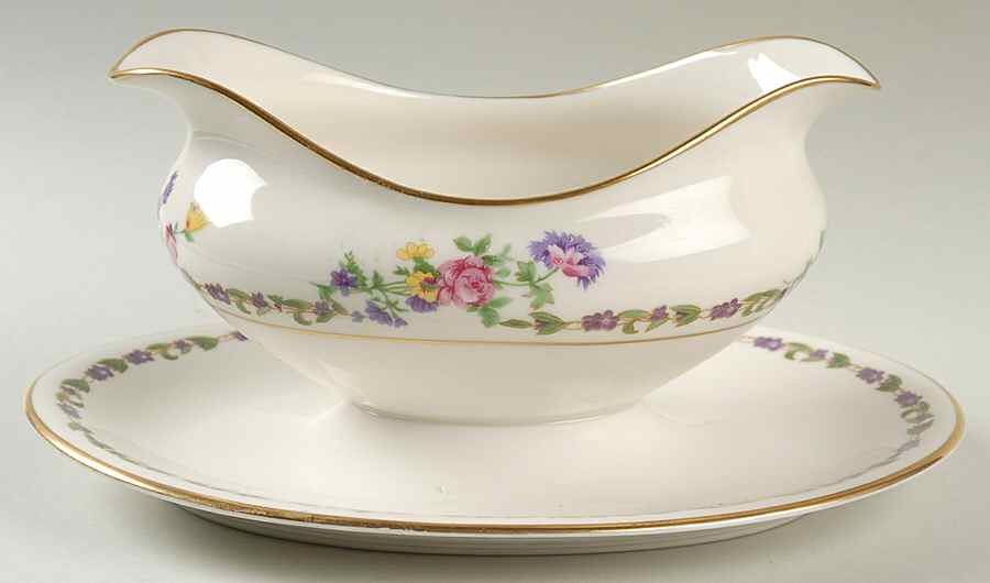 Doris Gravy Boat with Attached Underplate by Lamberton-1