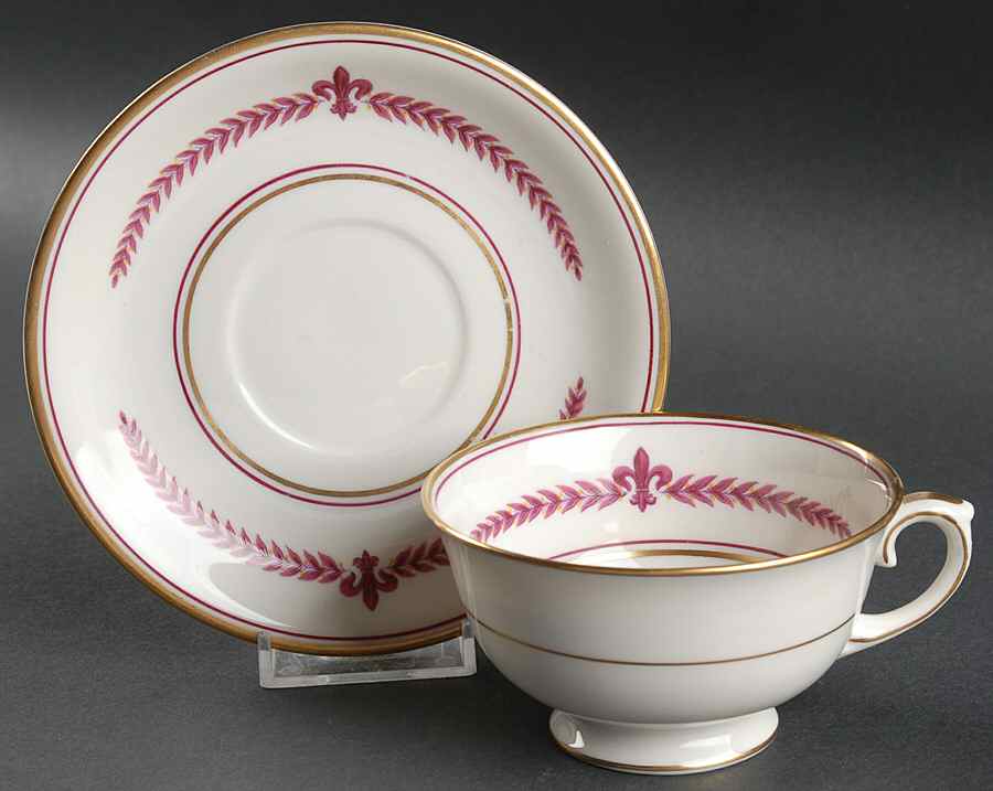 Marie Louise Footed Cup & Saucer Set by Lamberton-1