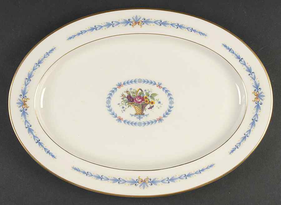Natalie 14" Oval Serving Platter by Lamberton-1