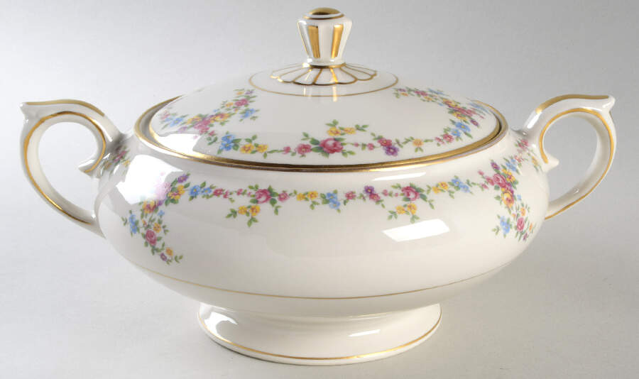 Peggy Shippen Round Covered Vegetable by Lamberton-1