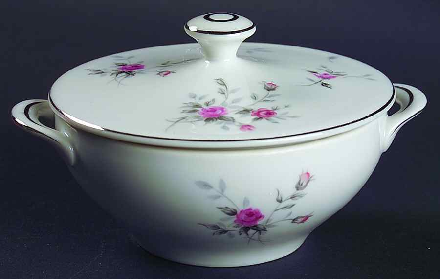 Petite Rose Sugar Bowl & Lid by Lacco-1