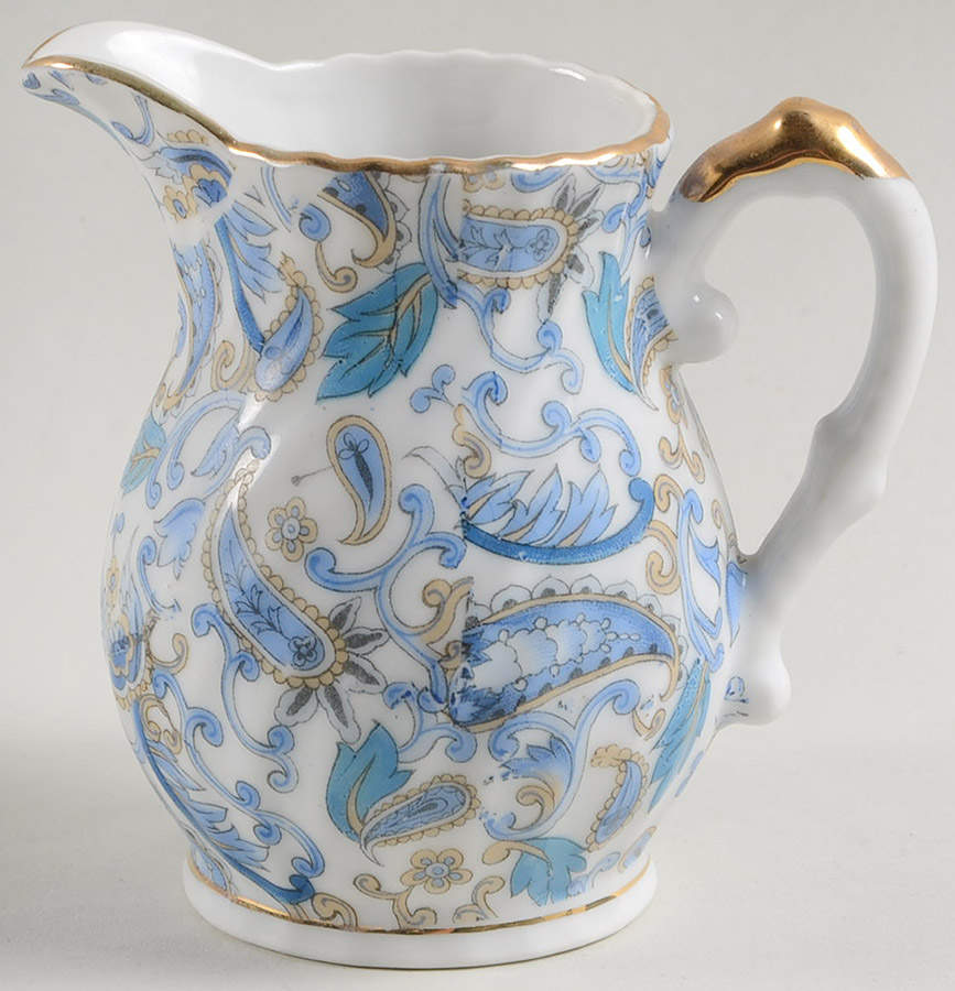 Blue Paisley Creamer by Lefton-1
