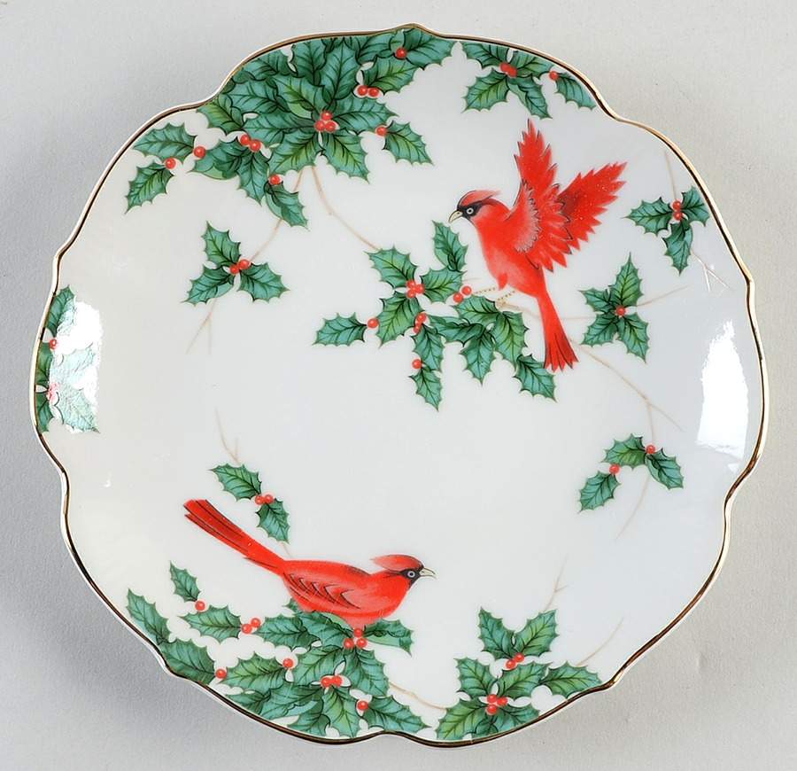 Cardinal Dessert/Pie Plate by Lefton-1
