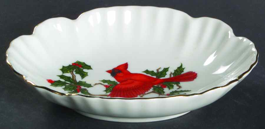 Cardinal Mint Dish by Lefton-1