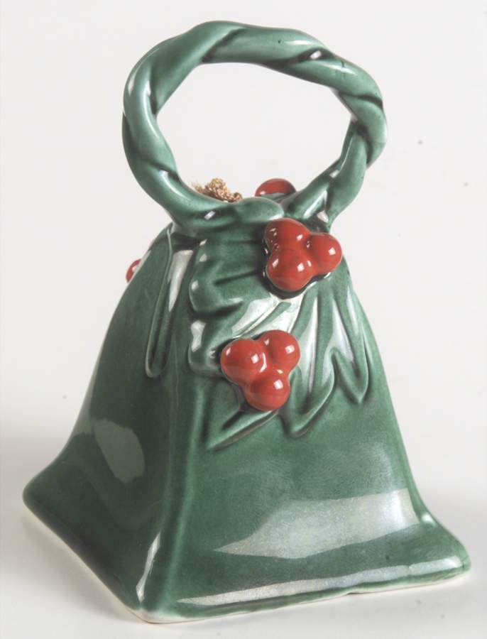 Green Holly Bell by Lefton-1