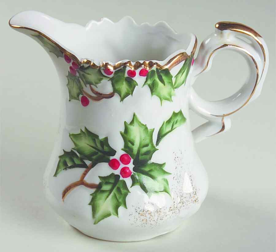 Holly Garland Creamer by Lefton-1