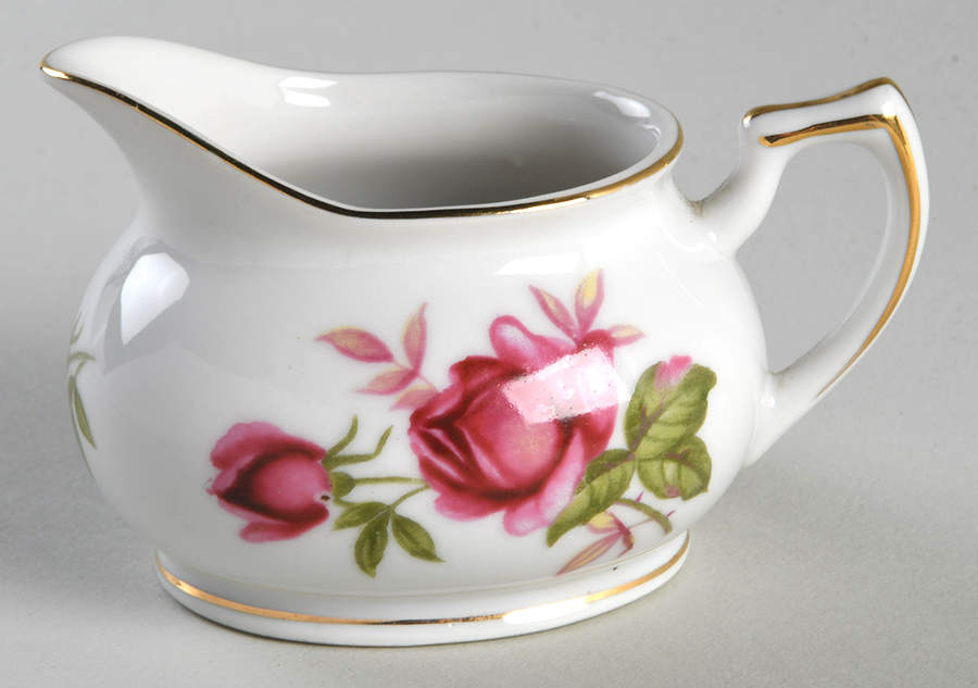 Crimson Rose-Smooth Mini Creamer by Lefton-1