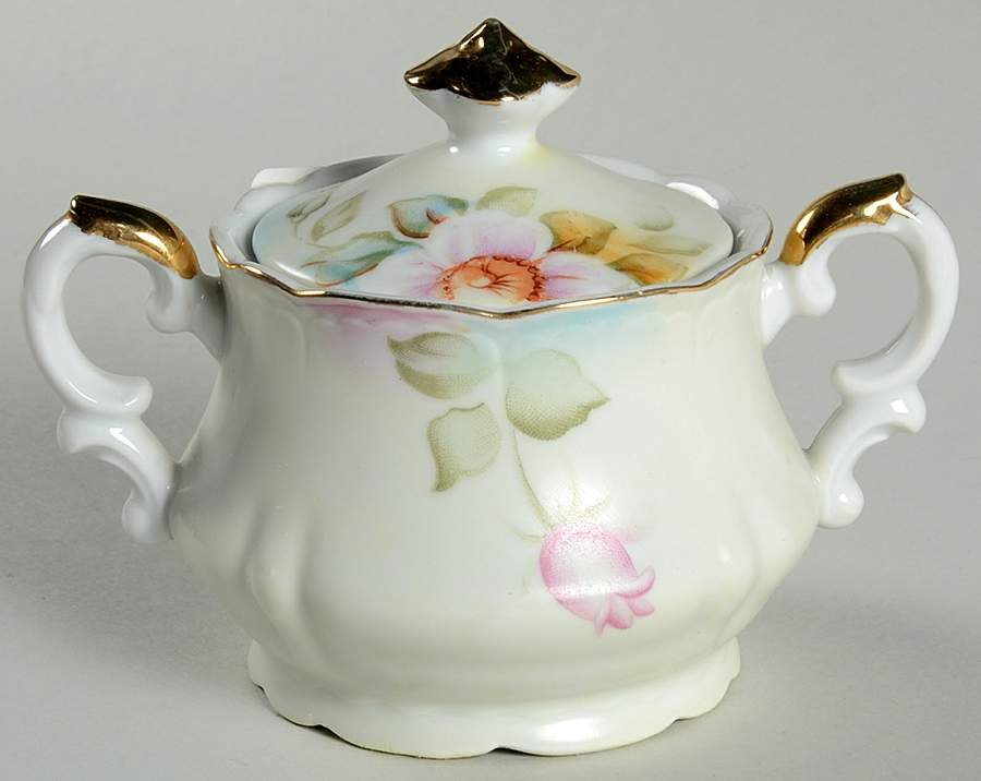 Magnolia Sugar Bowl & Lid by Lefton-1