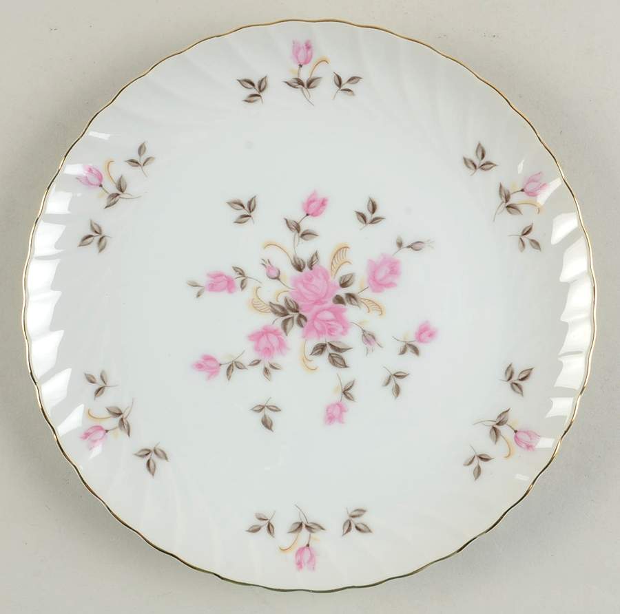 Moss Rose Salad Plate by Lefton-1