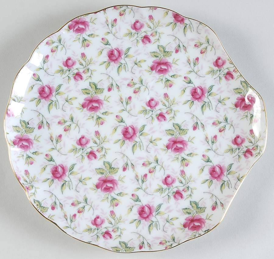 Rose Chintz Snack Plate by Lefton-1