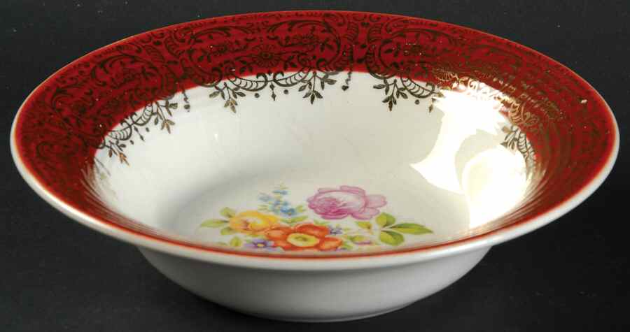Meissen Rose Coupe Cereal Bowl by Leigh Potters-1