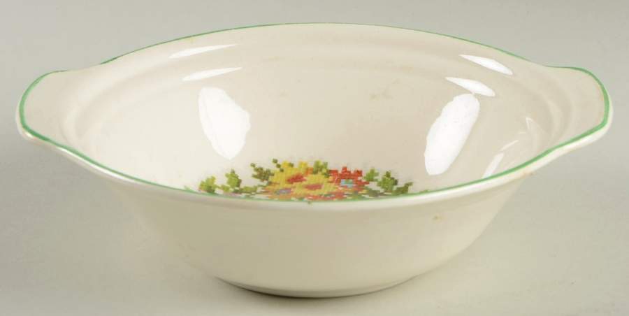 Petit Point Lugged Cereal Bowl by Leigh Potters-1